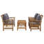 Chaise longue avec coussins 4 pièces Costas-342424937