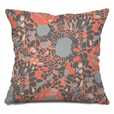 Coussin psychédélique réversible en mélange de coton