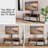 Tv Stand With Two Drawers, Fabric, Suitable For 37-65-inch Tv-245284377