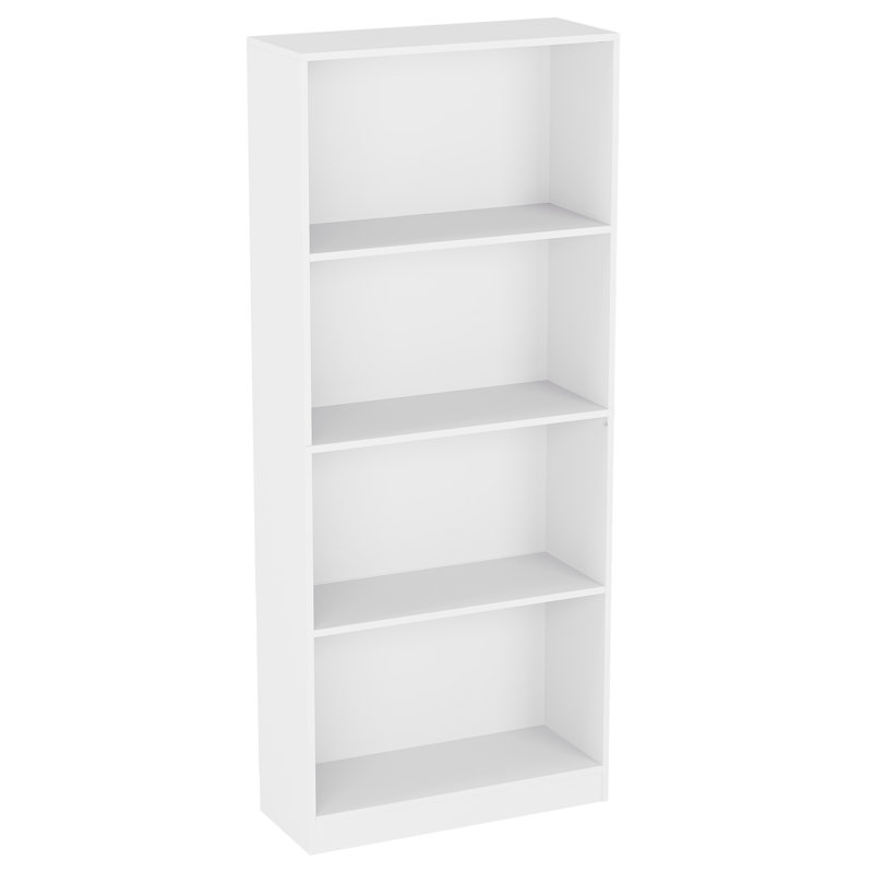142cm H x 60cm W Standard Bookcase, White, (4 Shelves) 140 cm H x 60 cm W x 24" D