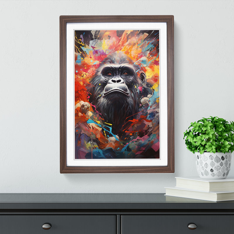 Gorilla Dadaism No.2 - Framed Print