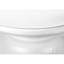 Table d'appoint moderne en métal blanc - Tambour, bout, table de chevet, 20 po x 20 po x 22 po, pour espace de vie, hauteur de 22 po, table de chevet pour chambre à coucher et pièce