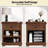 1 Drawer Sets Nightstands with Storage Tray and Built-in Charging Station-380112984