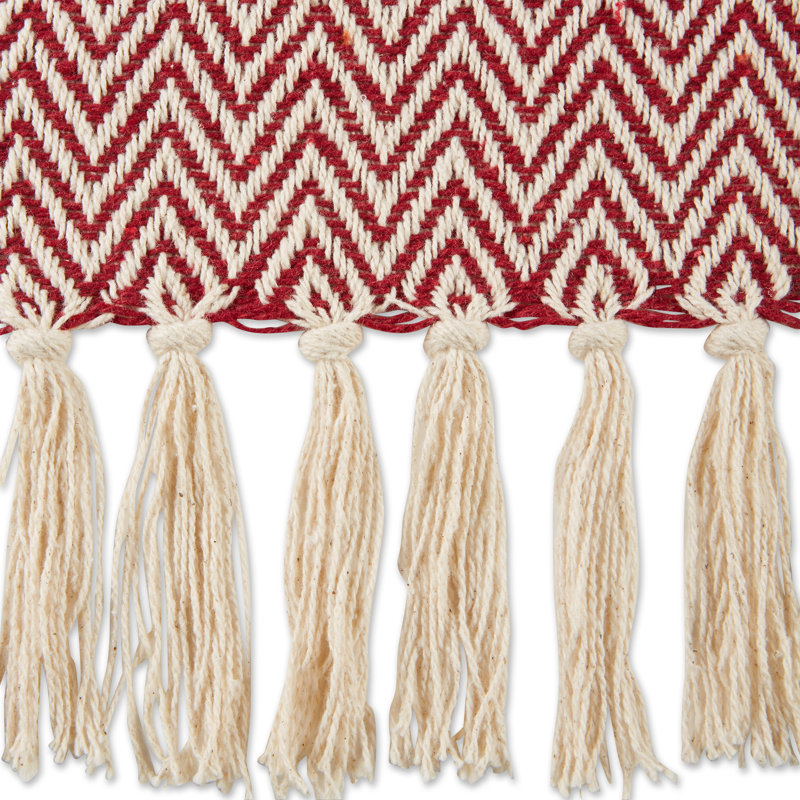 Hand Woven Throw Blanket, Red