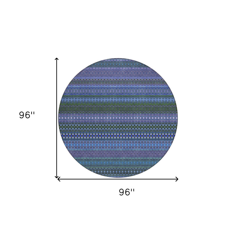 Tapis d'intérieur rond 8 po