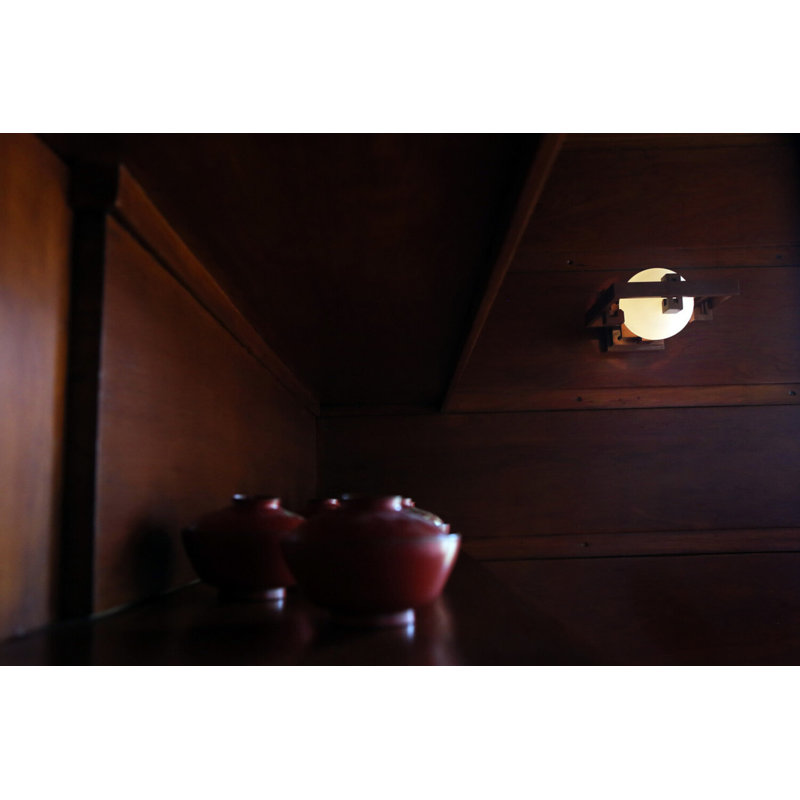 Robie 1 - Light Flush Mounted Sconce, Walnut