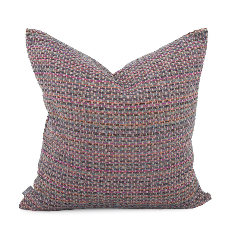 Square Pillow Cover & Insert, Berry, 24" H x 24" W