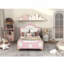 Charmant lit plateforme simple avec rangement et sans sommier pour enfants