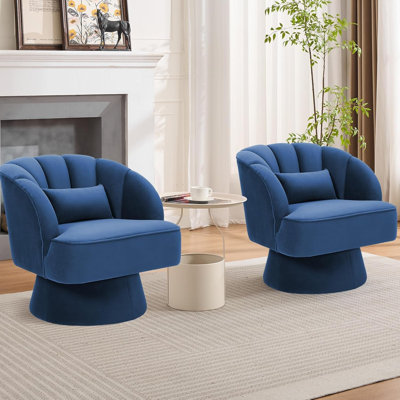 Upholstered Swivel Accent Chair