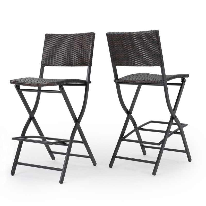 Modern Bar Stool Outdoor Patio Bar Stools, Foldable And Comfortable, Ideal For Relaxing And Entertaining In The Open Air.