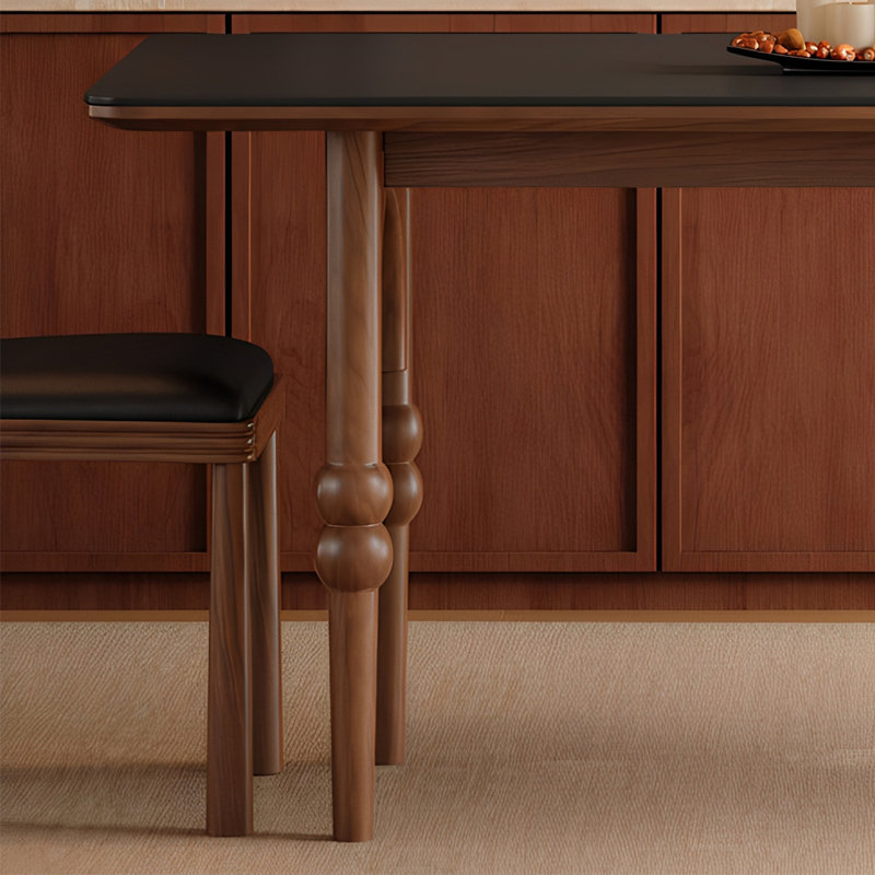 Table de salle à manger rétro haut de gamme, 29.52"H x 70.86"L x 35.43"W