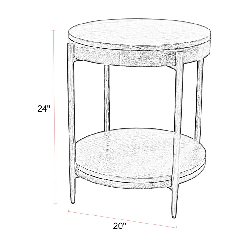20 Inch Round Side Table