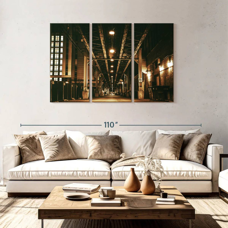 Mehar Chicago Train Bridge, 48" H x 74" W