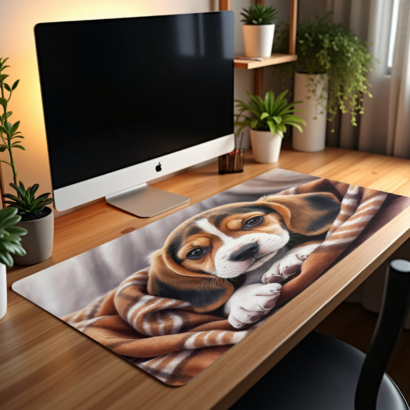 Polyester Desk Pad, 14.4x12.1