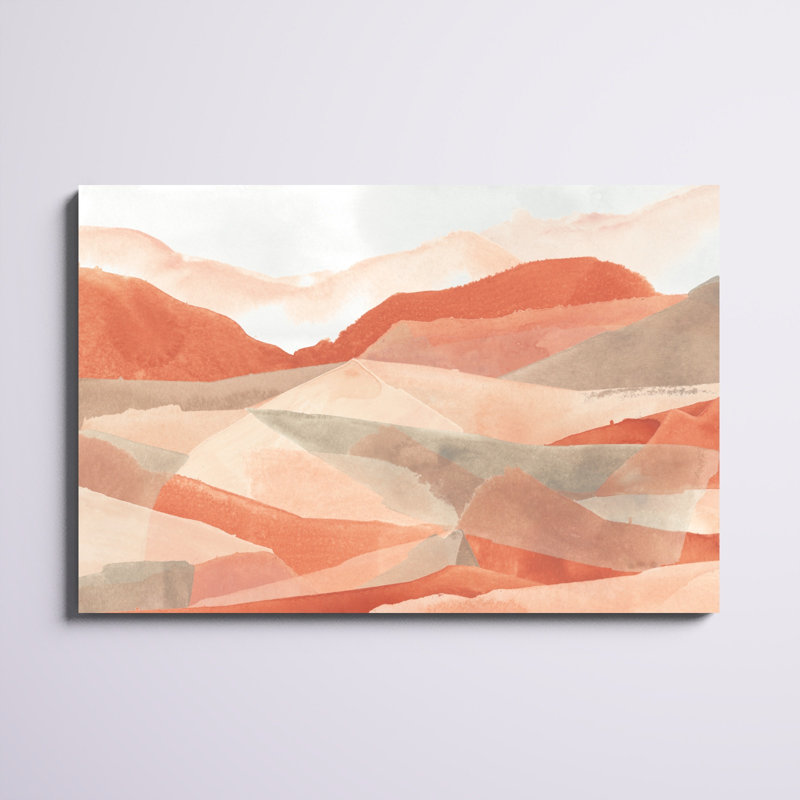 «Desert Valley II» par June Erica Vess - peinture sur toile tendue, H 32 po x l 48 po