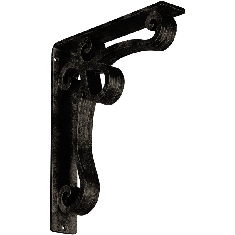 Support en fer forgé Orleans, Or pâle antique, H 12 po x l 2 po x P 10 po