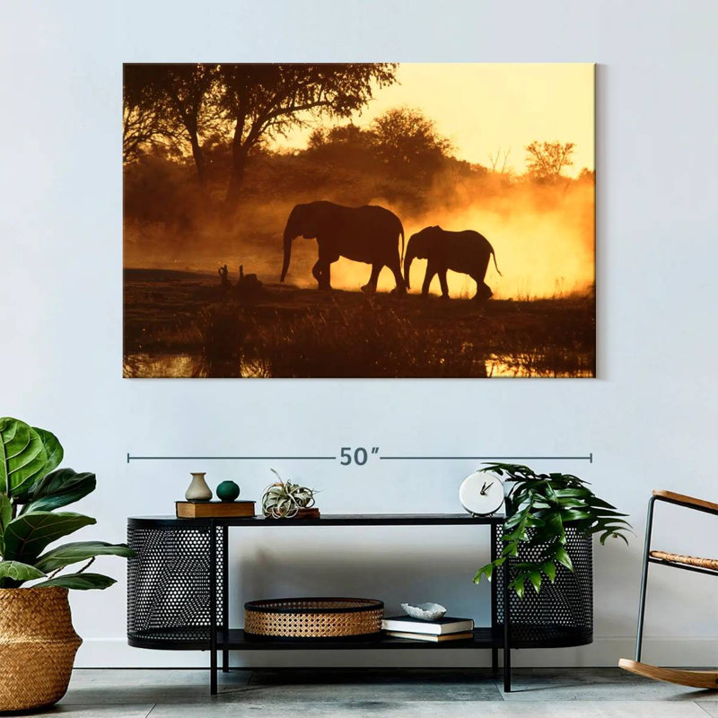 Brampt Elephant Buddies, 34" H x 51" W