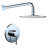 Wall Mounted Shower Faucet With Included Valve - Solid Brass For A Rewarding Resilient Satisfying