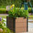 19-48" Wood Look Elevated Garden Bed, Composite Planter Box for Vegetables & Herbs, Patio-583081582