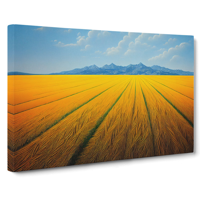 Delightful Wheat Field - Wrapped Canvas, 40cm H x 60cm W x 3cm D