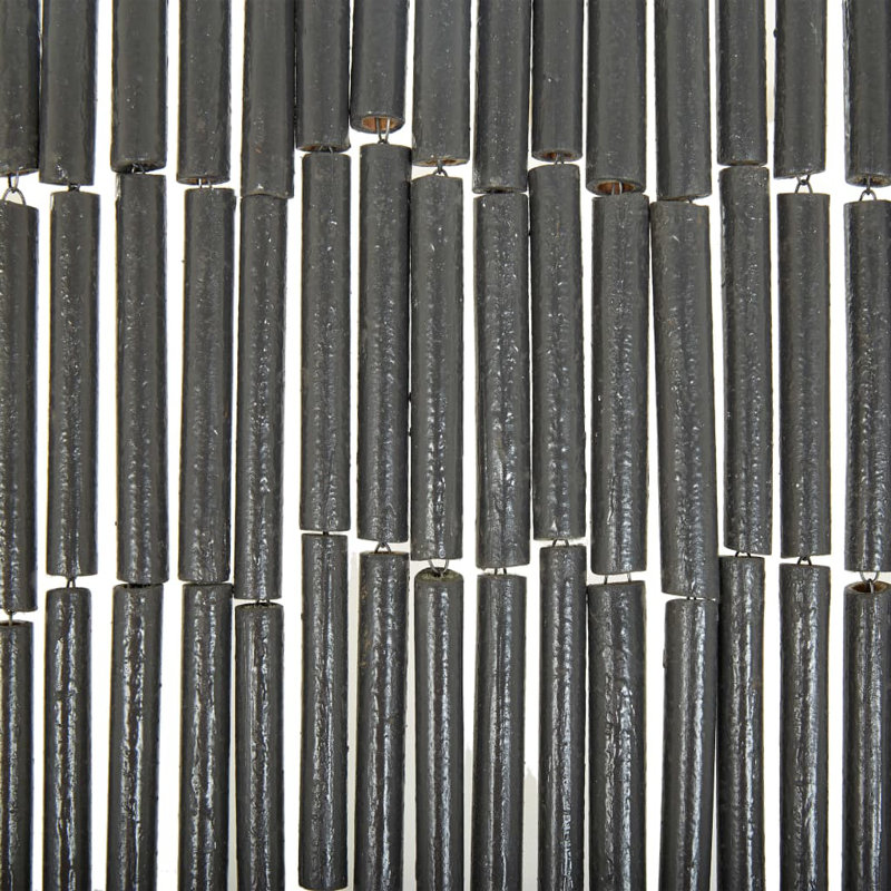 vidaXL Insect Door Curtain Bamboo 35.4"x78.7", Gray, 35.43" x 78.74"