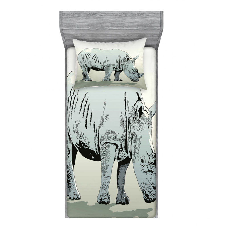 Microfiber Sheet Set, Twin Sheet Set with Fitted Sheet