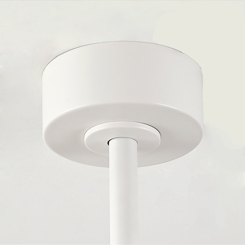 Best-Selling 42-Inch Modern White Ceiling Fan With Light, Featuring 3 ABS Plastic Blades, Remote Control Operation, Reversible DC Motor, And Dimmable LED Lighting.