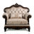 Barbato 48.5''W Tufted Chair with Damask Pattern-514335623
