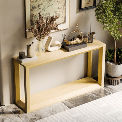 Console rectangulaire avec rangement pour le hall d'entrée et le salon