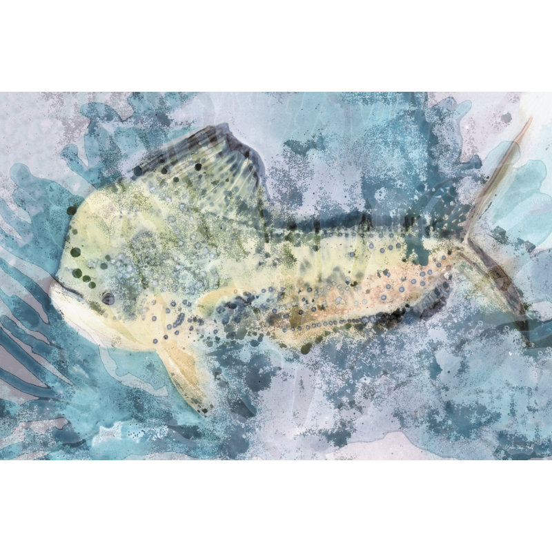 Under The Sea 2, No Mat, 8" H x 12" W, Black Framed Canvas