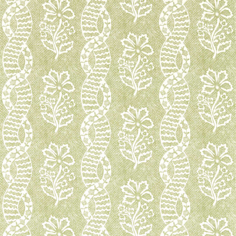 Dabu Stripe, Pale Olive