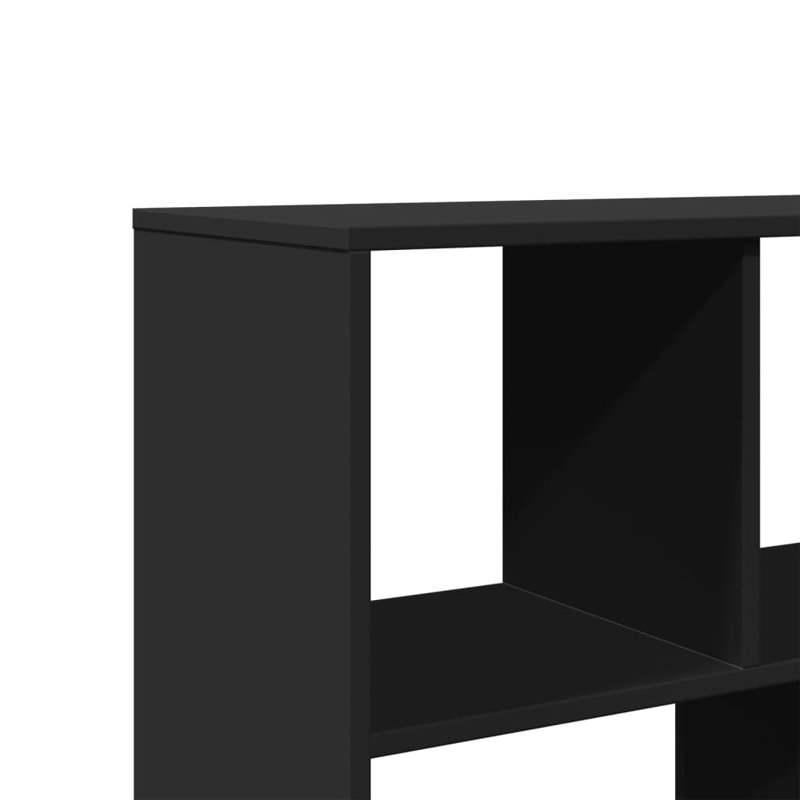 Andrika 100cm W Bookcase, Black, 156.5cm H x 100cm W x 33cm D