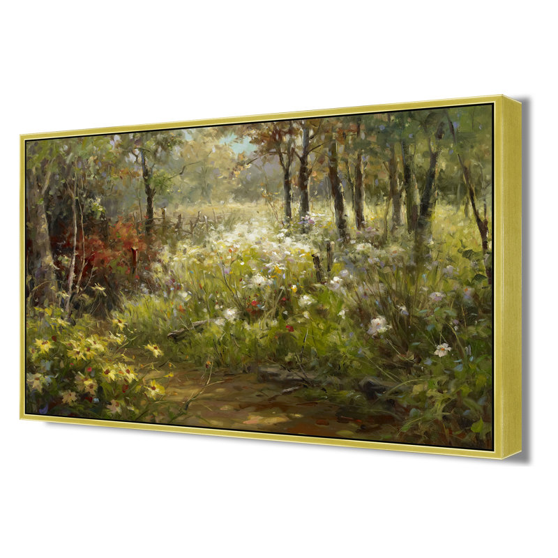 Edge Of The Light Print, 32" H x 42" W, Gold