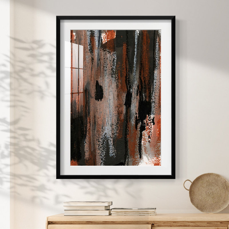 «LoftPastelVII», reproduction encadrée, H 25,5 po x l 17,5 po, Noir