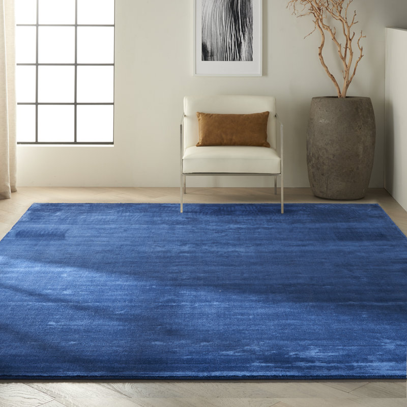 Lunar Solid Colour Hand Woven Area Rug, Rectangle 168 x 226cm