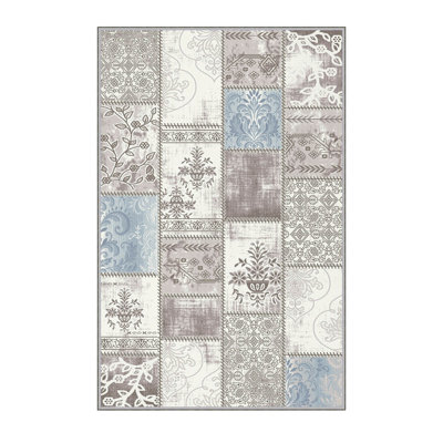 Antibacterial Hall Carpet, 3D Digital Printed, 3.3 x 4.9 ft | 100% Polyester, 0.3 in Pile Height, Non-Slip Underside, Machine Washable, Durable & Easy Care | Perfect for Living Room, Entryway & Home Décor