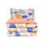 Microfiber Floral Duvet Cover Set with Pillowcases-578169227-578169228