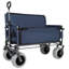 Chariot pliant 3 en 1 avec siège de banc - capacité de 500 lb, pneus de plage de 9 po x 4 po pour le camping et la plage-126069178