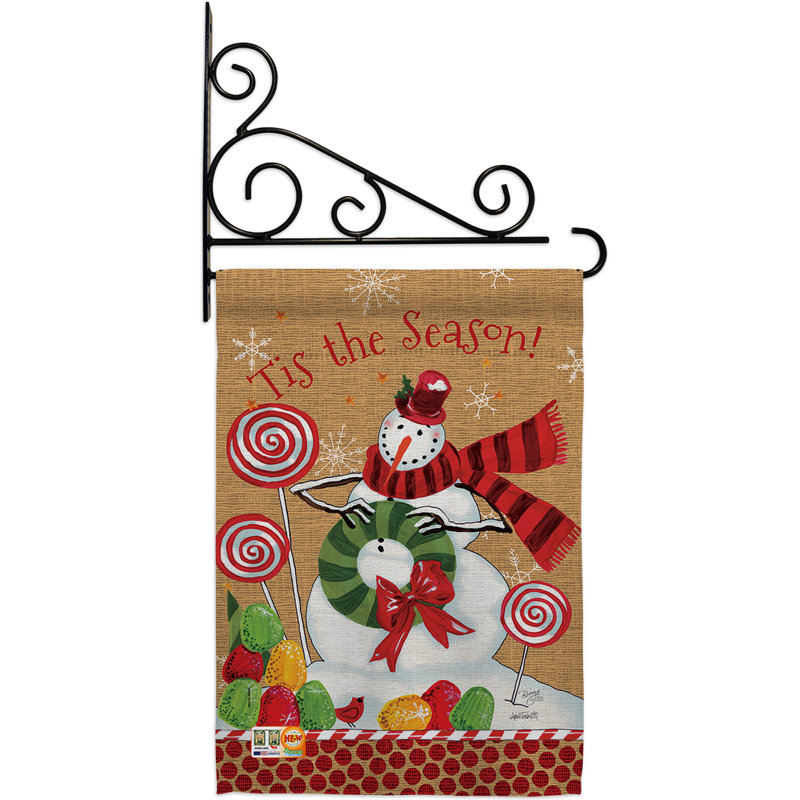 Coussin décoratif en polyester 2 faces 19 x 13 po Sweet célébration Ensemble de drapeaux