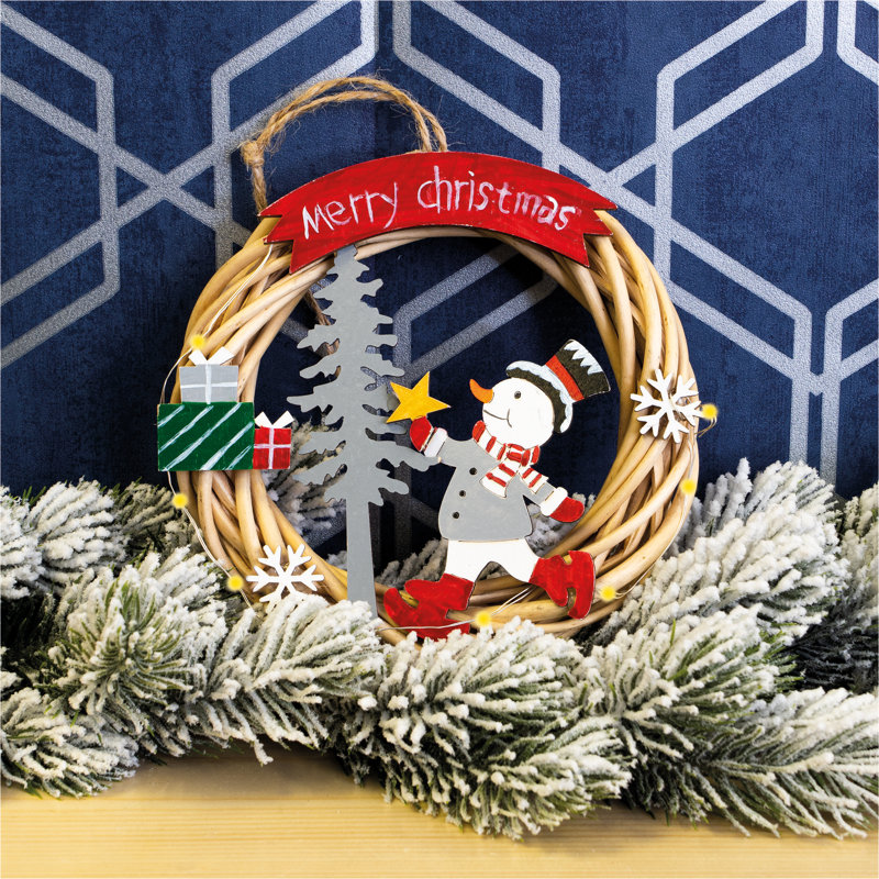 Beckmann Faux Wood 15cm Wreath