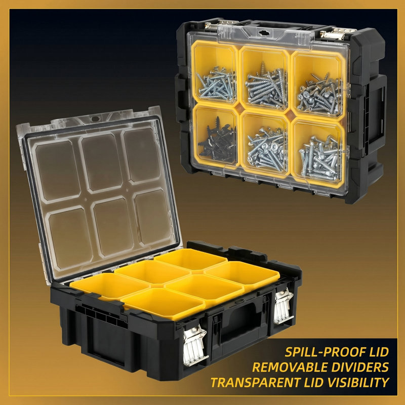  Boîte à outils roulante empilable avec roulettes - système d'organisation modulaire 5 en 1, boîte à outils portable avec tiroirs pour le rangement dans le garage, les réparations à domicile et les ateliers professionnels