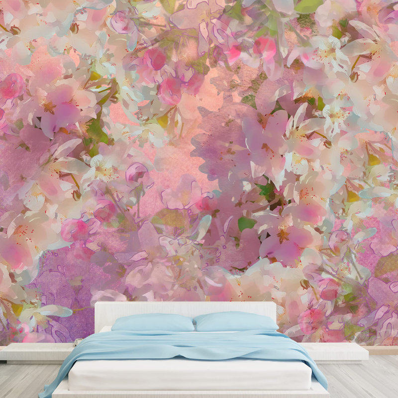 Floral Border, 66" L x 96" W