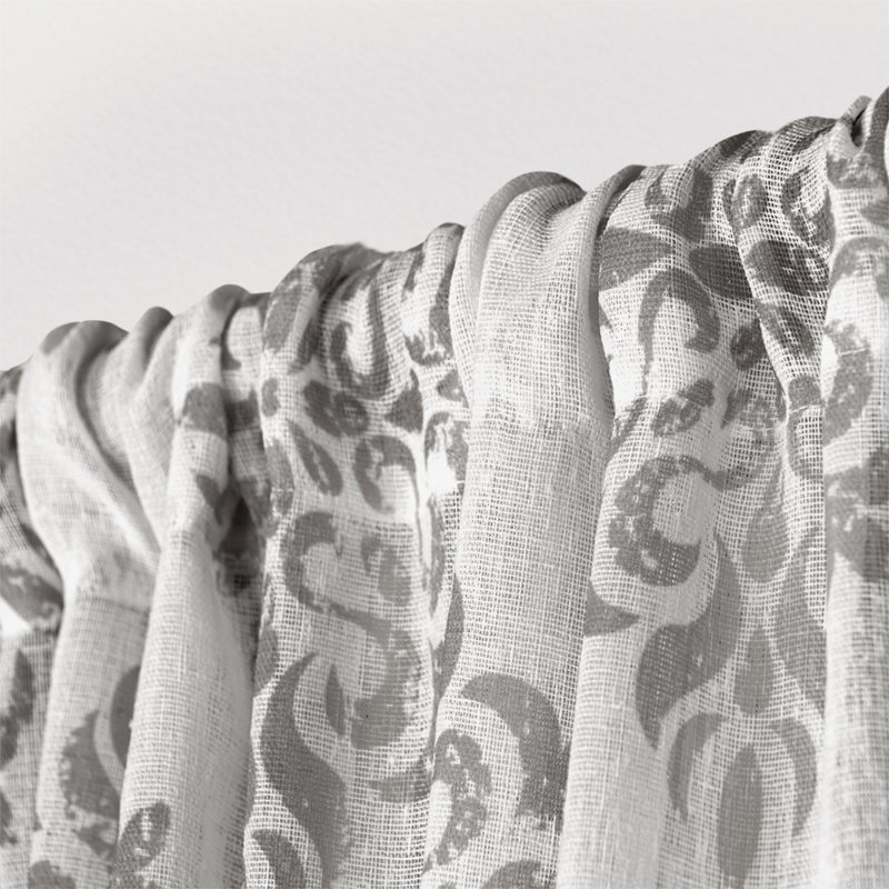 Knisley Sheer Curtain Pair, 54" W x 96" L, Dove Gray