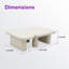 Table basse d'extérieur en aluminium avec plateau en pierre frittée