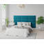 Karynn 30 cm x 75 cm Peel and Stick Upholstered Wall Paneling in Teal