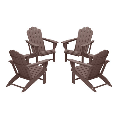 Outdoor Poly Adirondack Chair (Set Of 4)