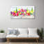 Floral Tulips - Unframed Panoramic Photograph on Glass