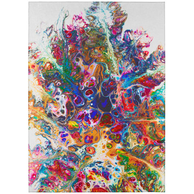 Chenille Abstract Rug