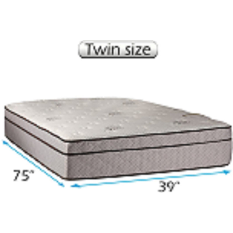 Zermatt 13'' Plush Memory Foam Mattress, Twin