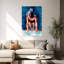 Art mural dauphin contemporain-129475983